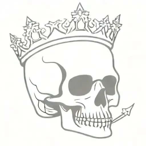 Skull With Crown