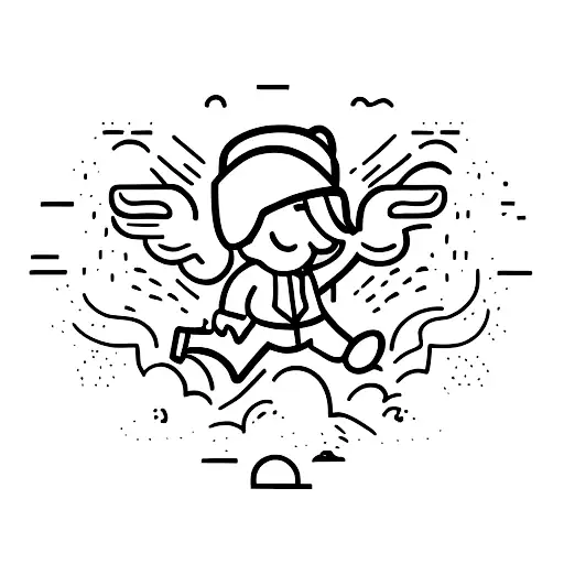 Man Leap Of Faith Down A Cliff