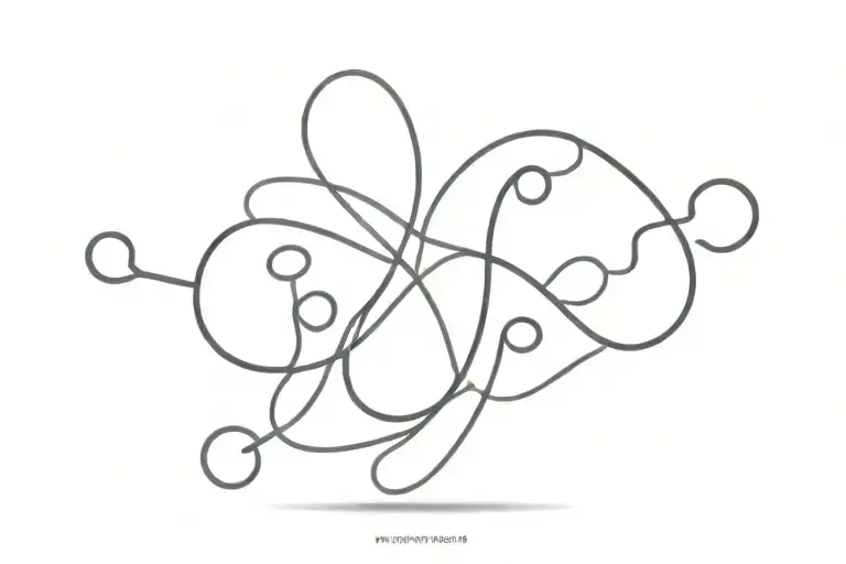 Puzzle Infinity Symbol With Per Piece 4 Number