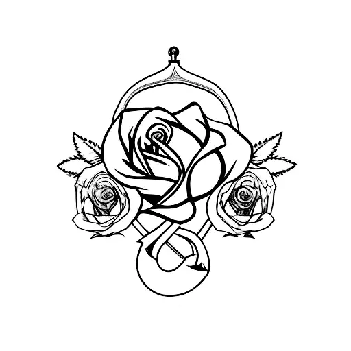 Rose With An Anchor