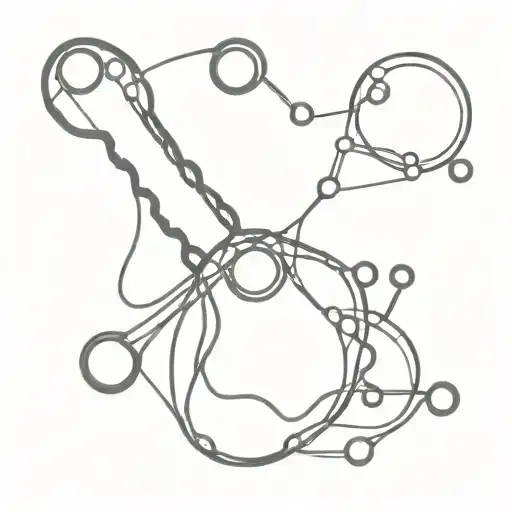 Guitar Shaped Serotonin Molecule