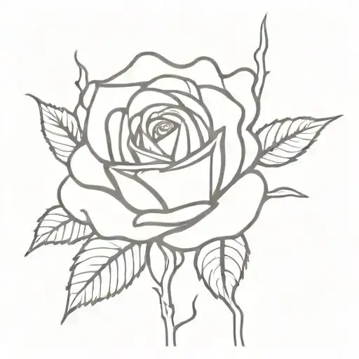 Wood Stake Through Rose