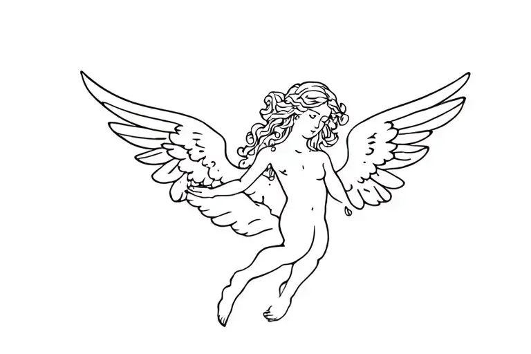 Female Angelic Cherub Angel