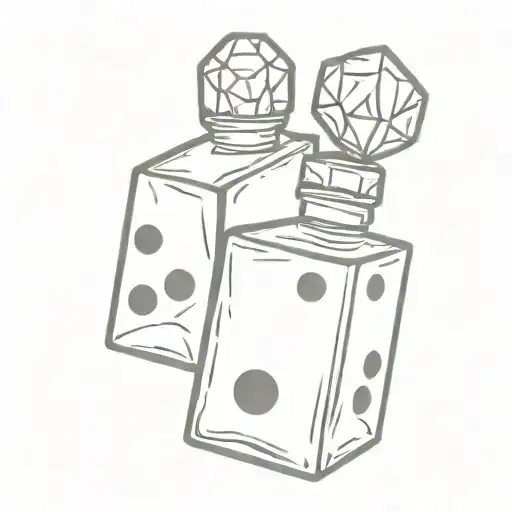 Incorporate A Pair Of Dice Into A Minimalist Design Inspired By The Famous 4711 Perfume Bottle