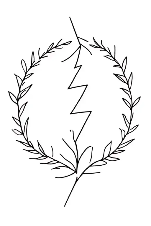 Laurel Leaf Wreath From Lightning Strike