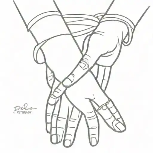 Mom Hand Holding Baby Hand