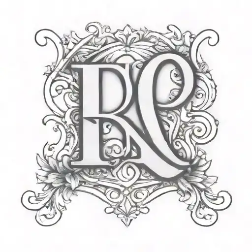 Initials Nca With Roman Numerals Birthday 9-15-16 Simple