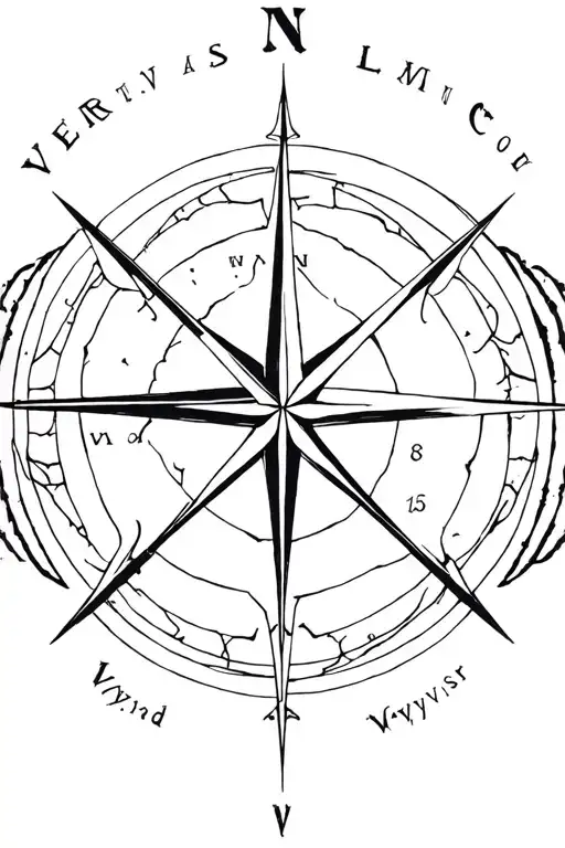 Web Of Wyrd With Vegvisir Viking Compass
