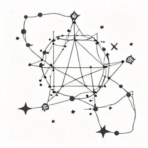 Cancer Constellation Tattoo With Star Of David