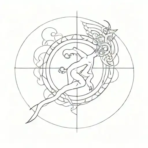 Abstract Representation Of The Concept Of Creation In Hindu Mythology