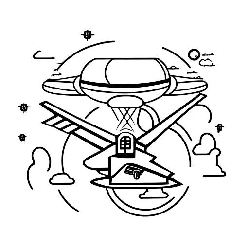Ufo And Airplane