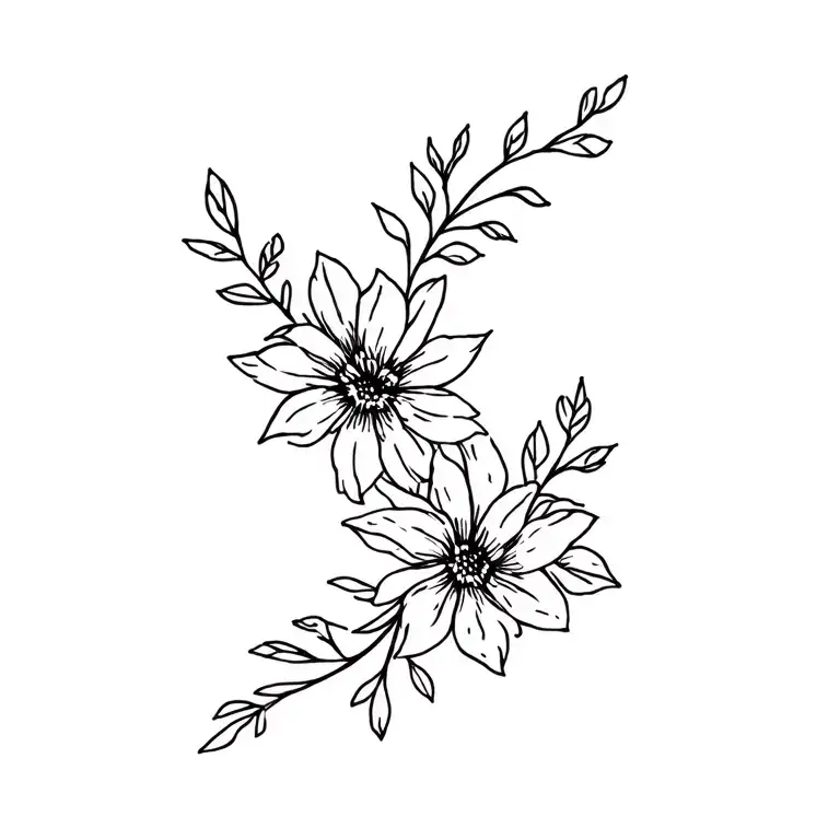 December And May Flowers Wrapped