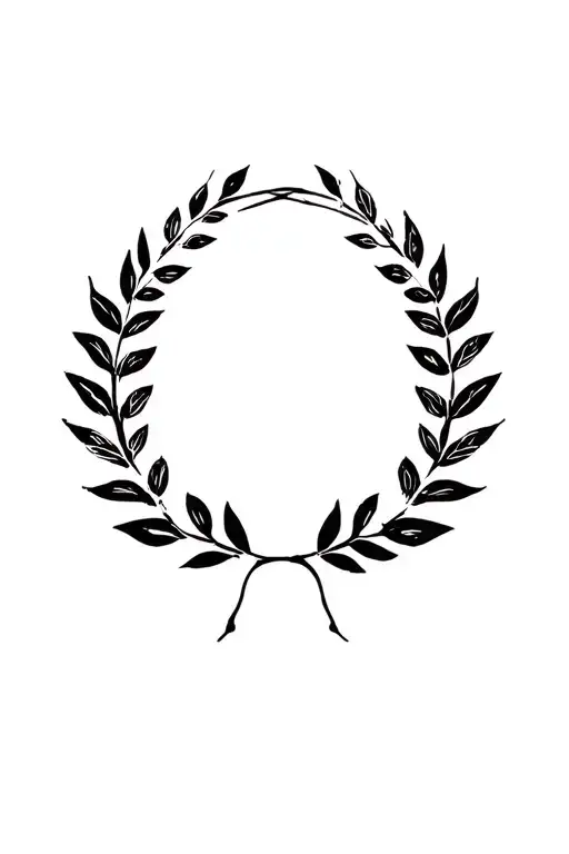 Laurel Leaf Wreath And Ultras Fans Besiktas