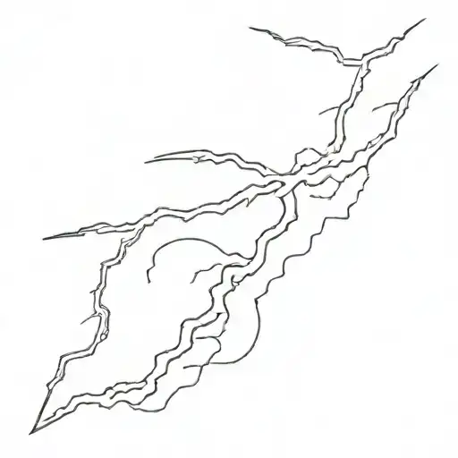 Lightning And Thunder Seen By A Grandma And Niece From The House Window