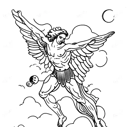 Greek Mythology Icarus Falling