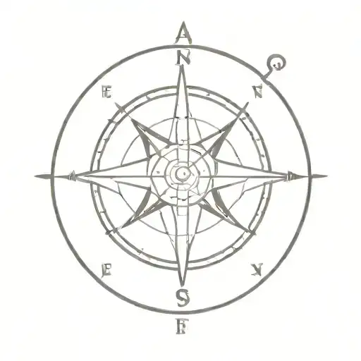 Compass With The Initials