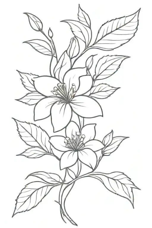 Birth Flower Intertwined March And December