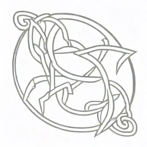 Mother Son Celtic Knot With Virgo Star Sign