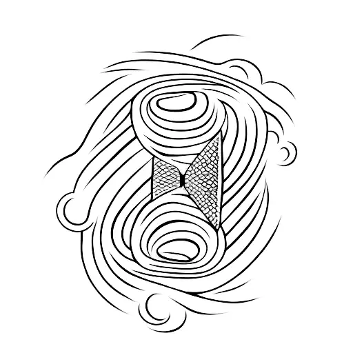 Minimalistic Line Koi