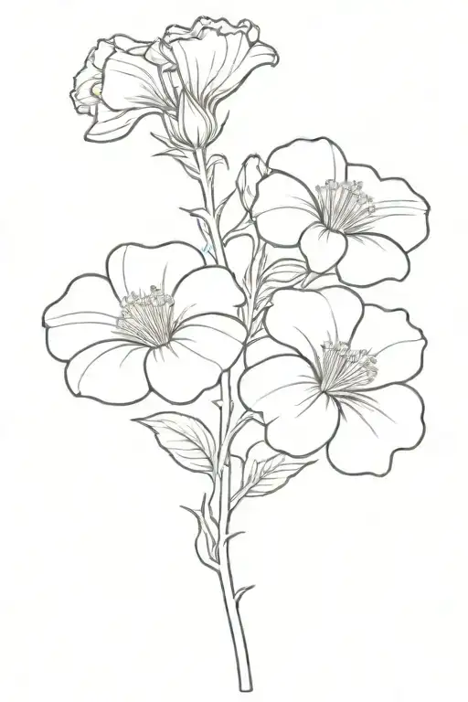 Carnation Morning Glory Chrysanthemum And Narcisus Vine