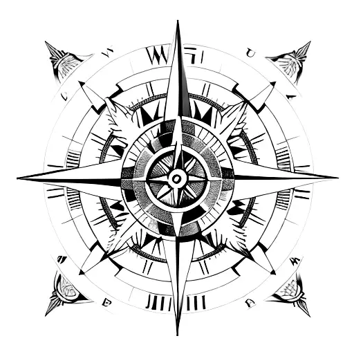 Compass With Mjej Instead Of Nsew