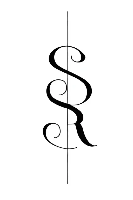 Monogram Of S And R
