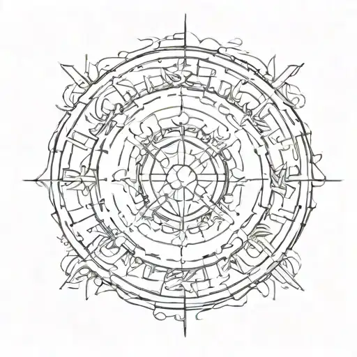 Passport Coming Out Of Circle