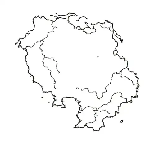 Sad Russia Country Outline