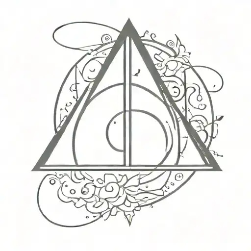 Deathly Hallows Symbol Surrounded
