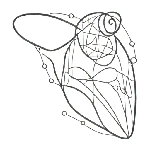 Abstract Ladybuf B&w For Tatoo