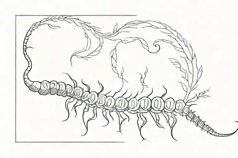 Centipede On Collarbone