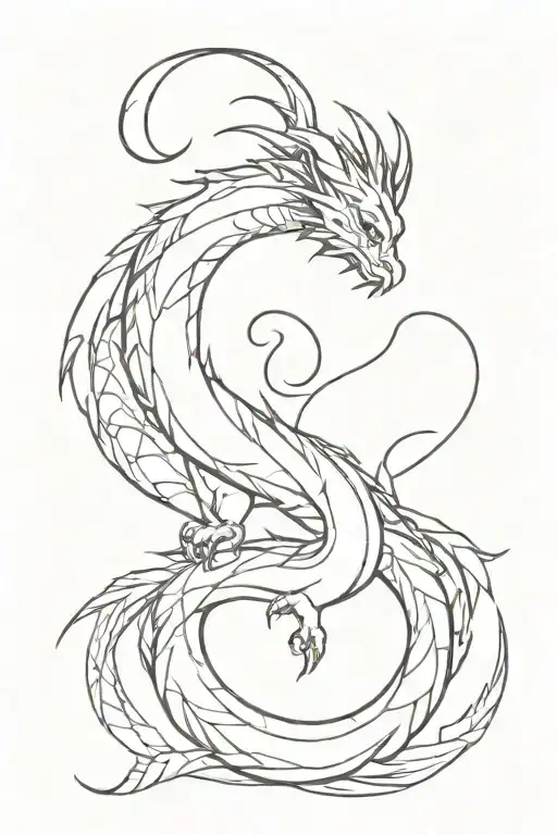 Dragon And The Moon Surrounded