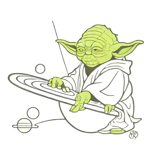 Yoda With 'O' A Planet Saturn