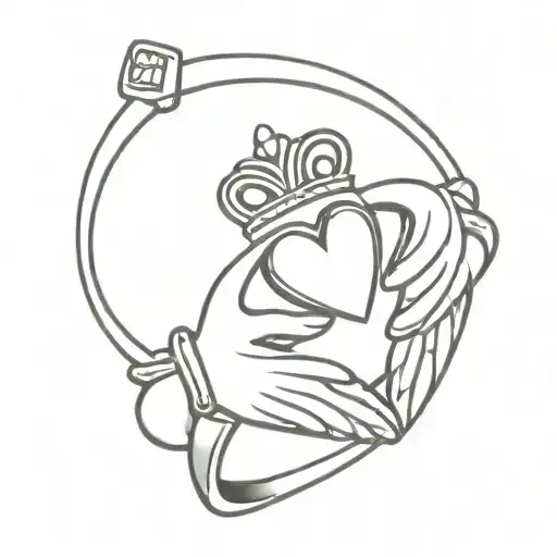 Claddagh Tattoo Ring