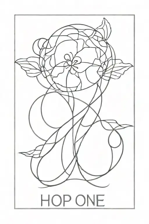 Hope One Line Graphic Design Inspired