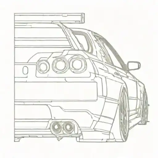Skyline Gtr R34 Car Racing