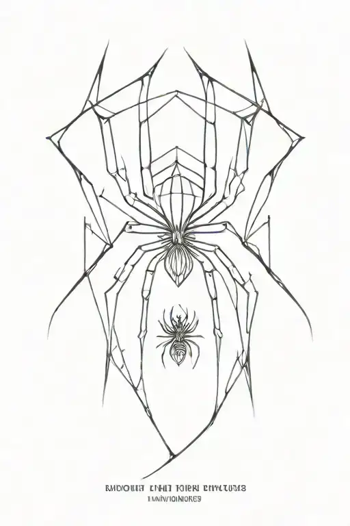 Tribal And Gothic With A Black Spider