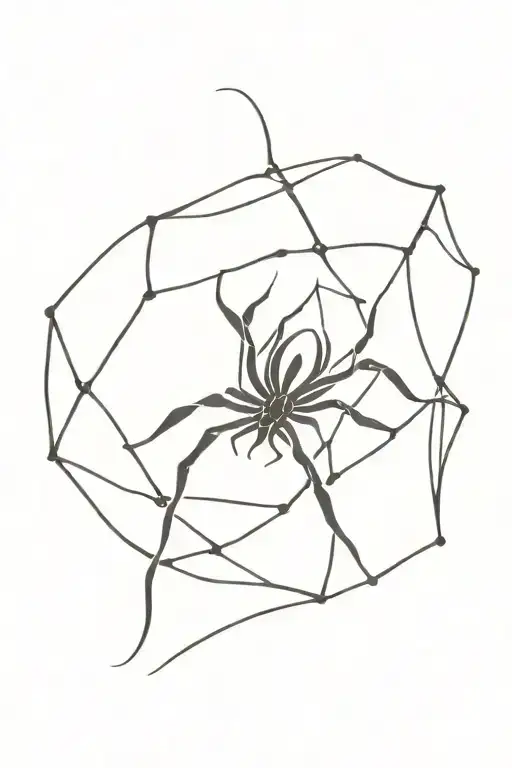 Gothic Tribal With A Black Spider