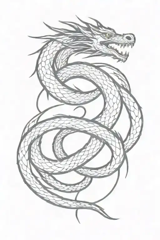 Infinity Symbol Dragon