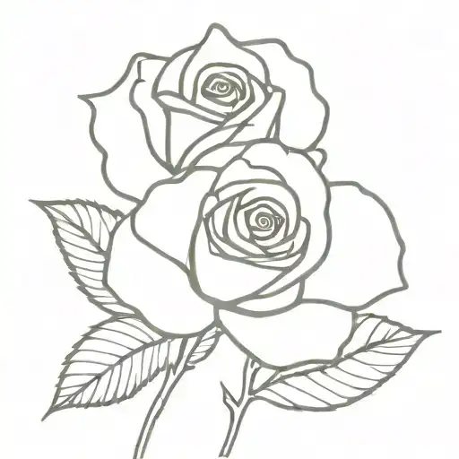 Flower With Stem Rose