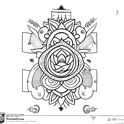 Tarot Card With Flowers