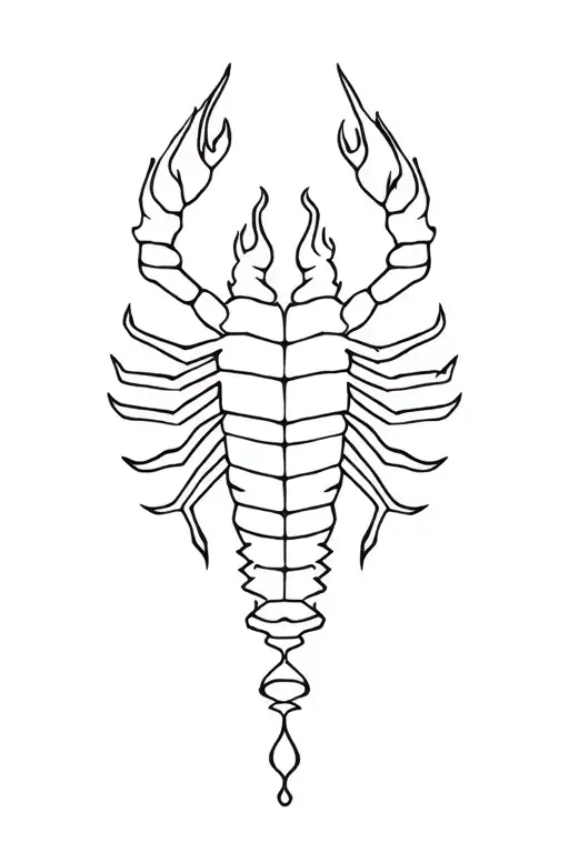 Scorpio With Fire And Water