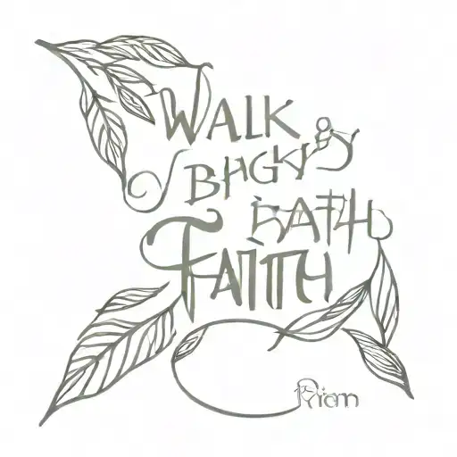 Walk By Faith Written With Olive Branch