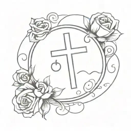 Yet Not I Written With A Small Christian Cross