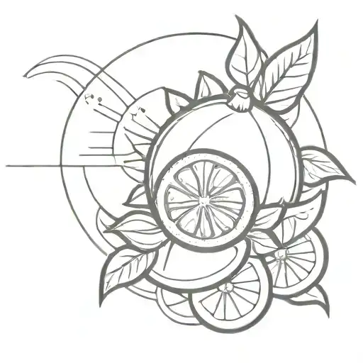 Sun And Orange Fruit