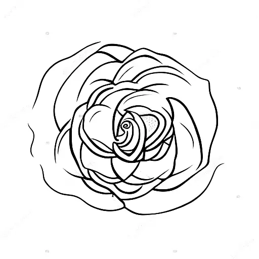 An Arrow With A Rose Rotating Around It