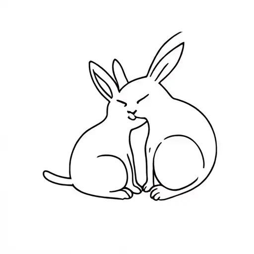Cat And Rabbit