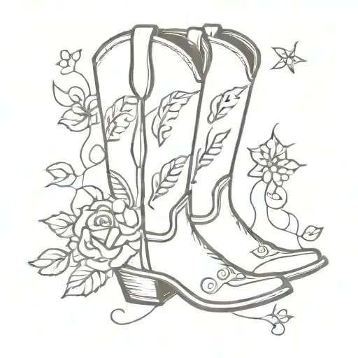 Cowboy Boot Flowers