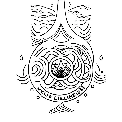 Water Depicting The Strength And Resiliance Of Water With The Calming And Peaceful Element As Well