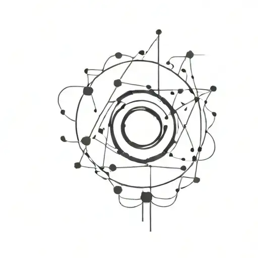 God Symbol Made Entirely Of Black Hole Surrounded My Music